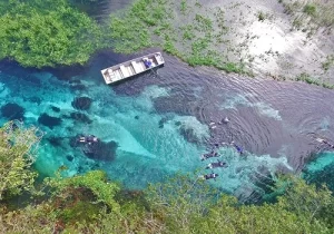 Destinos mais procurados: imagem da praia da cidade Bonito - MS